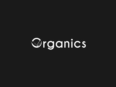 Organics concept branding design fresh graphic design leaves logo organics type