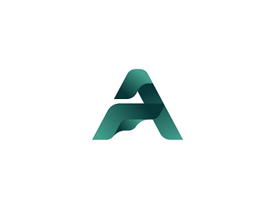 A Letter branding design flat graphic design logo logo letter logotype type