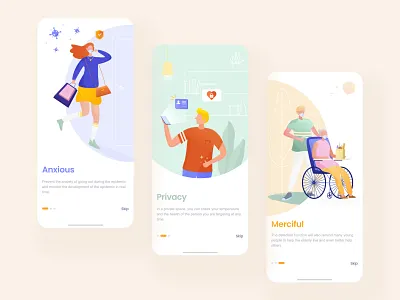 Civitas App Guide Page app illustration ui