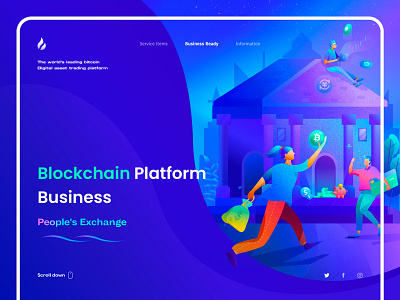 Exchange illustrations illustration typography ui