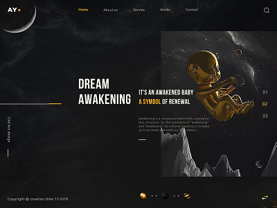 Awakening moment - life Awakening c4d design ui