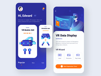 Mobile VR project 01 app icon illustration ui ux