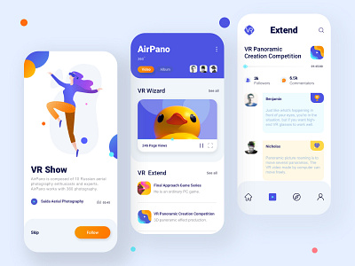 Mobile VR project 02 app design illustration ui