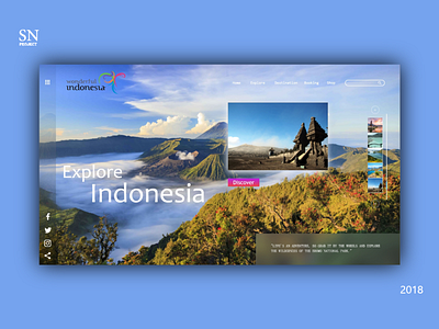 Explore Indonesia Landing Page