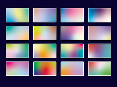 Blurred background with gradient color combinations