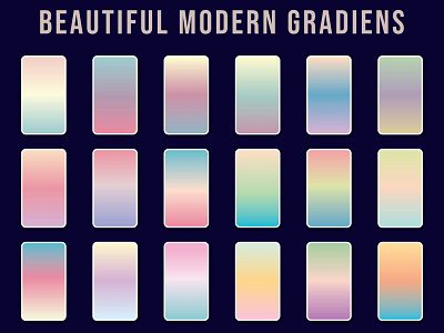 modern gradation color combinations