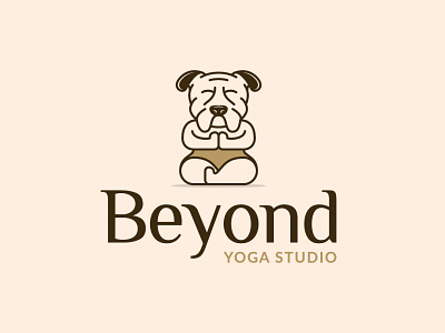 Beyond Yoga Studio Logo Design app branding character custom logo designer logo dog graphic design health illustration logo logo modern need logo pet simple vector wellness yoga