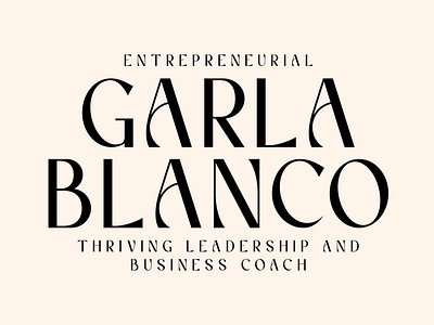 GARLA BLANCO Logo Design