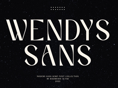 Wendys | Modern Sans Serif alternates awesome font display font fashion fashion font logo modern sans serif stylist trendy type design typeface typography unique