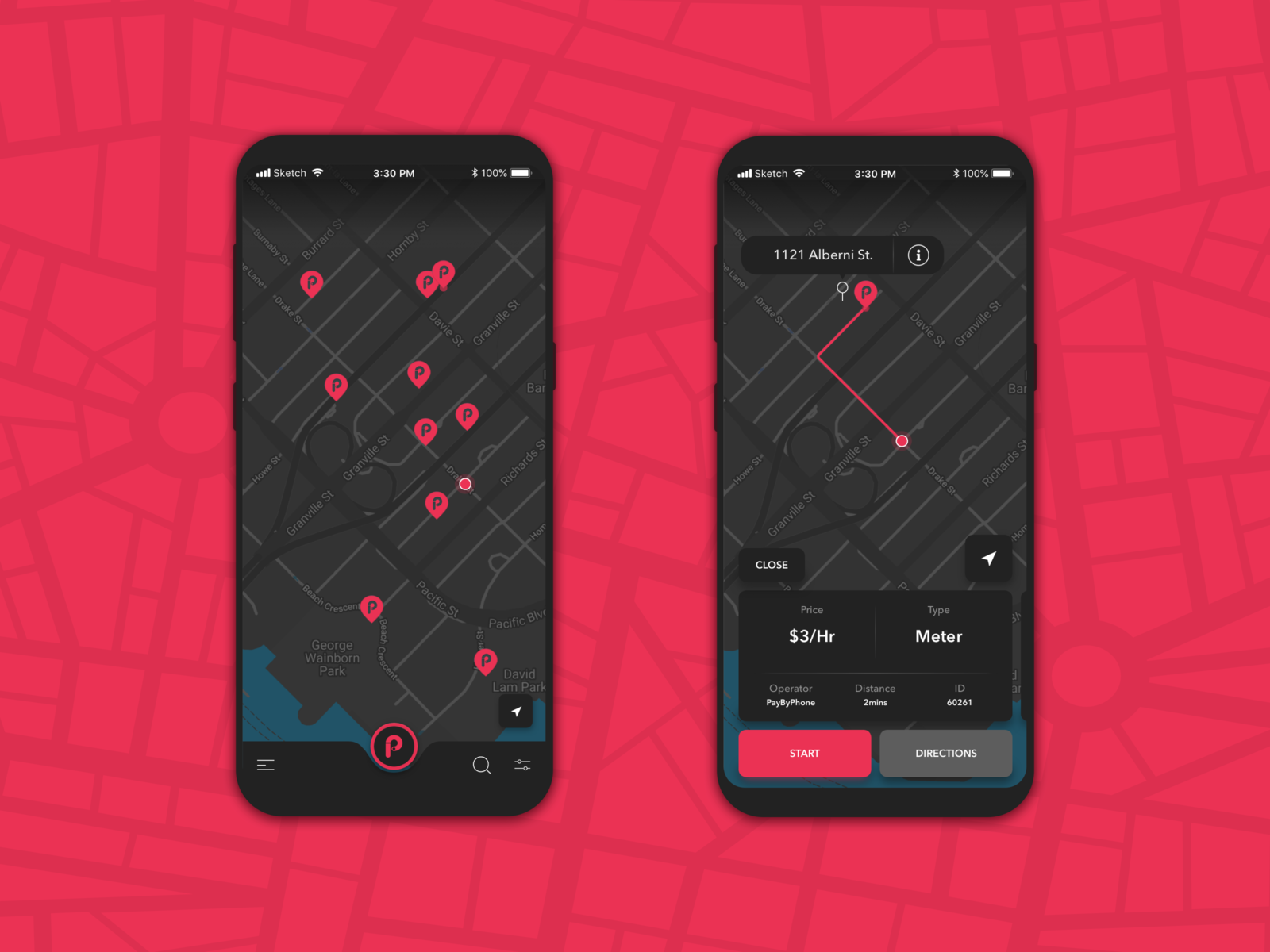 ParkIt Find Parking App by Max Ramos on Dribbble