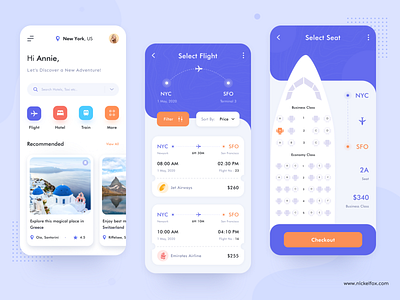Flight Booking - App Concept