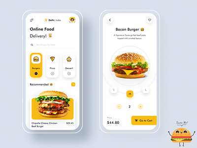 Foodie - Online Food Delivery App by Bhavna Kashyap for Nickelfox - UI ...