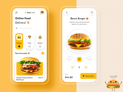 Foodie - Online Food Delivery App by Bhavna Kashyap for Nickelfox - UI ...