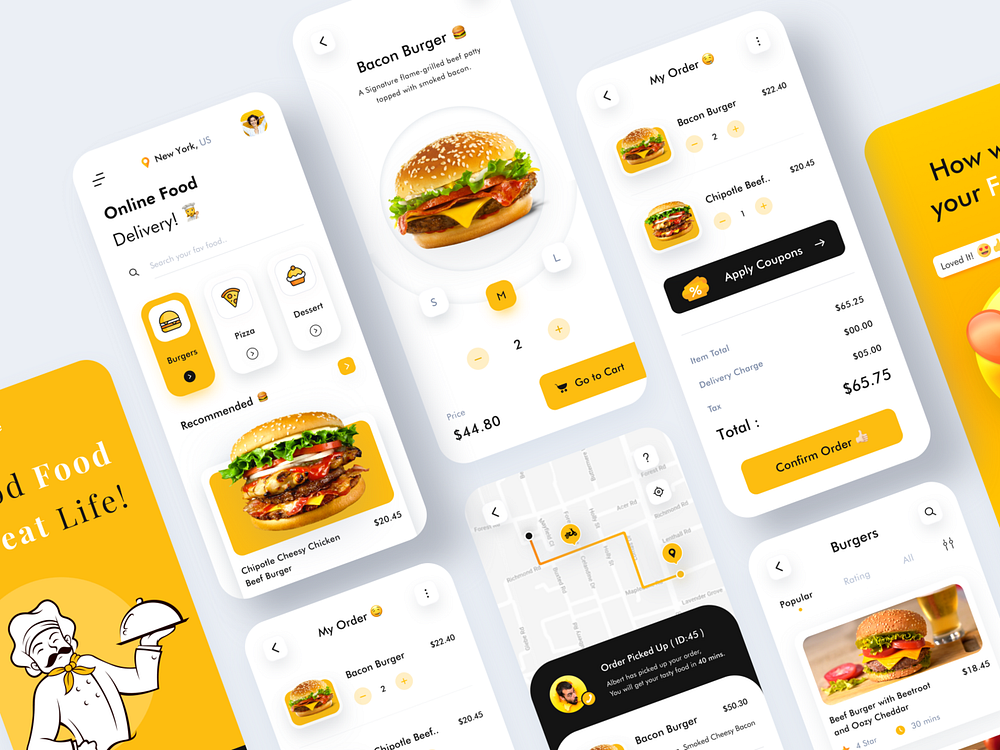 Foodie - Online Food Delivery App by Bhavna Kashyap for Nickelfox - UI ...