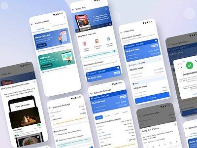 Video ads subscription packages 3d ads advertisement animation app dashboad delivery food illustration logo merchant offers onboarding promo rider ui ux web webdesign website