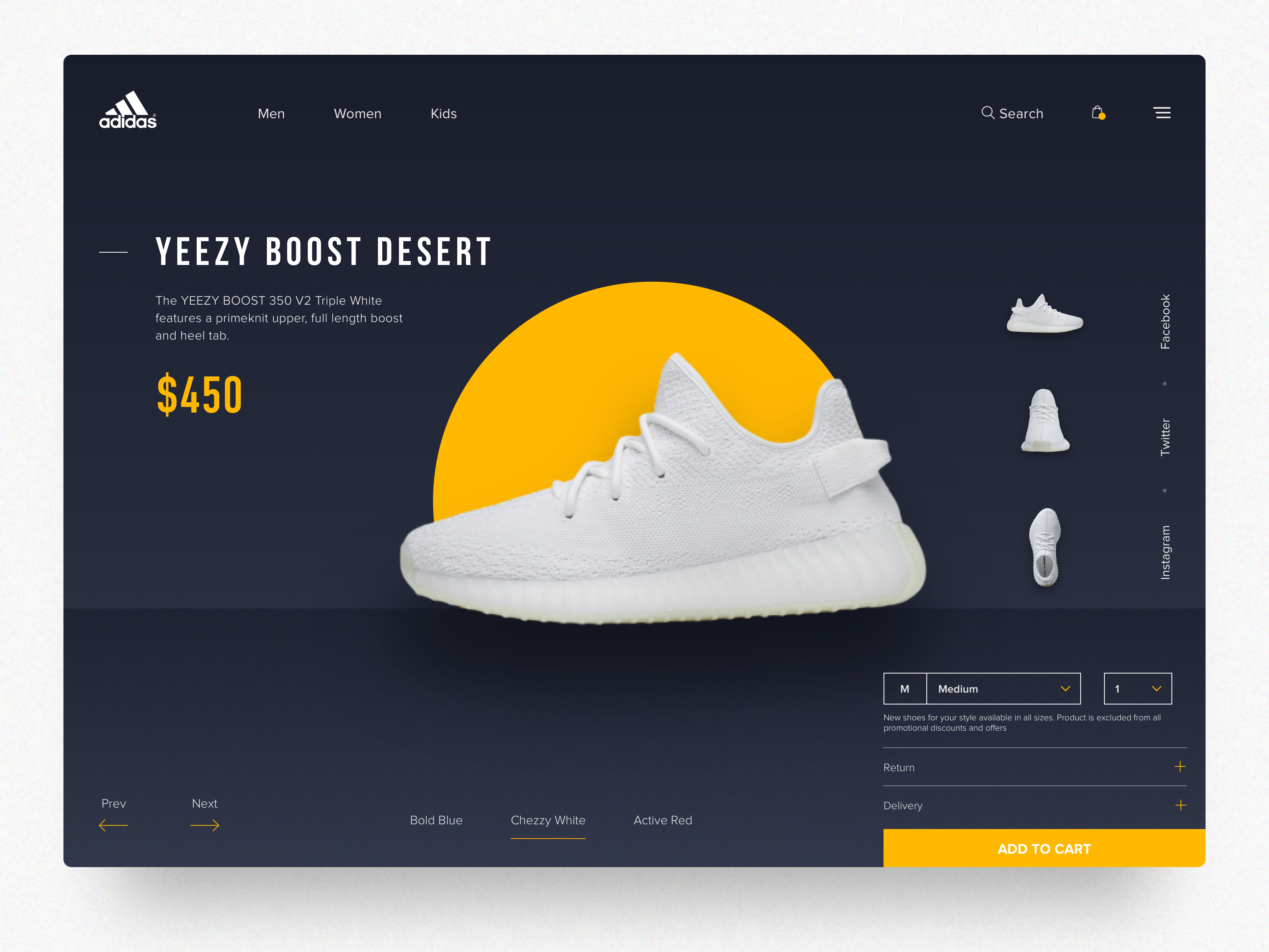 Adidas Original- Web Concept by Bhavna 