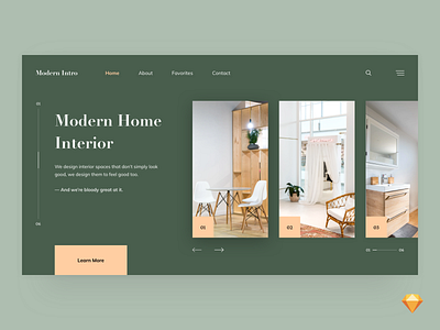 Modern Intro Website Design