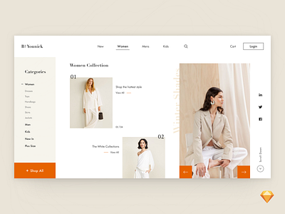 Be Younick Web Design branding business cart clean clothing design ecommerce fashion flat interaction landingpage minimal shopping typography ui ux uxdesign web webdesign website