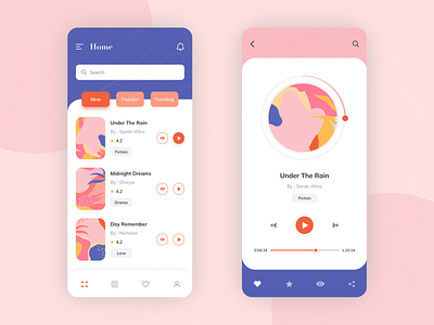 Book App Concept abstract abstract art app app design art book booking card cart clean design minimal mobile music novels reading ui uidesign ux uxdesign