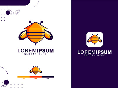 Bee Drone Home Logo Design animal bee branding concept design drone logo flat honey beauty icon logo logotype nomanahmed388 sweet vector