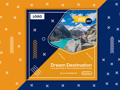 Travel Social Media Post Design.