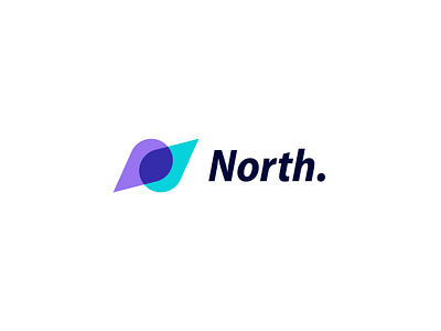 Minimalism Modern N for North Logo blue compass location logo minimalism modern n logo north purple track vector