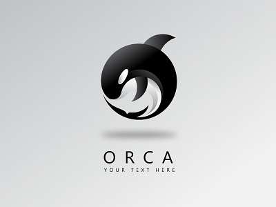 Orca Logo 01 animal black desig iilustration illustrator logo mamal orca sea white wild