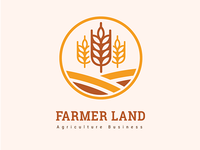 Wheatlogo adobe agriculture bio brand businessfarm food illustration illustrator logo vector wheat yellow