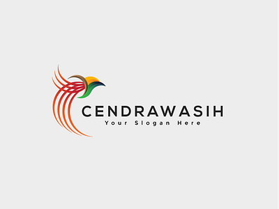 Cendrawasih Logo animal beautiful bird cendrawasih colorful desig endemic indonesia local logo wild yellow