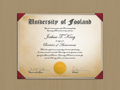Certificate Final degree diploma icon tan