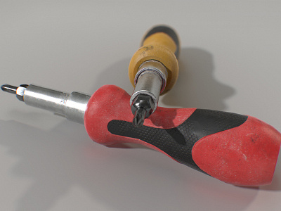 Realistic 3D Screwdriver