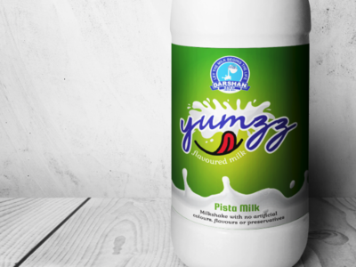 Label Design bottle flavoured milk label design milk yummy yumzz
