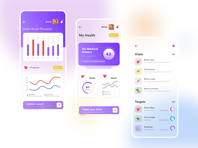 DRO Health - Keep track of your vitals by Eric Bashir on Dribbble