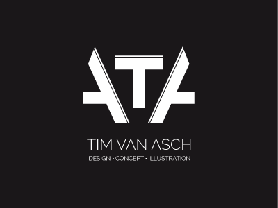 Personal Logo - Revised 2014 Flat concept design flat logo logotype revised timvanasch typography