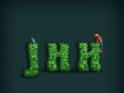 Jhh英文字效果练习 ps 文字 视觉设计 设计