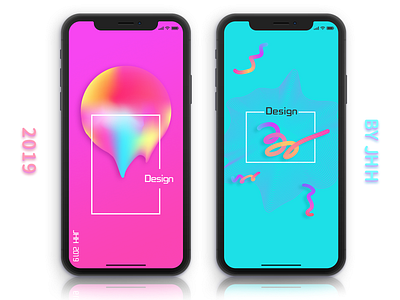 Iphonex流体渐变壁纸 illustration ui 平面设计 应用 视觉设计 设计