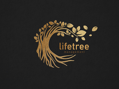Lifetree Logo 3d artistic black branding clean concept design dribbble elegant gold foil identity leaf logo luxury luxury brand minimalistic modern power tree typography