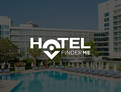 Hotel Finder Logo 2d adobe application brand branding concept design digital graphic design graphicdesign hotel identity logo luxury brand mobileapp typography ui