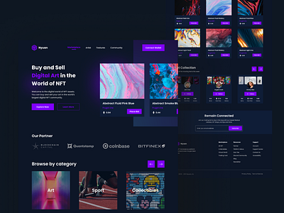 Nyuan - NFT Marketplace Landing Page