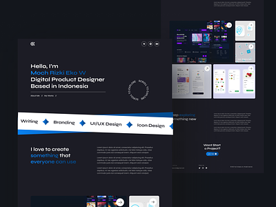 UI/UX Portfolio Landing Page