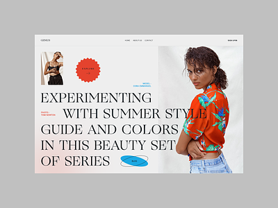 Blogging article blog blogging colors content design landing page design ui uidesign user interface design web website