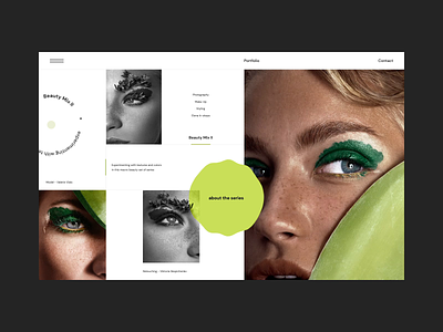 Beauty Mix beauty concept grid interaction interaction design landing page photography portfolio projects ui ui design web web design