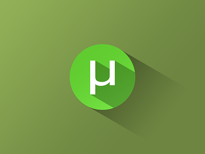 µTorrent flat green icons share social µtorrent