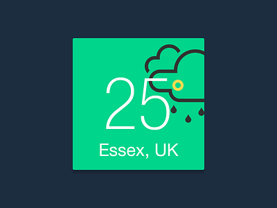 Weather flat weather widget