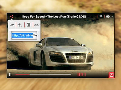 Online Video Player [2x] app interface online player trailer ui vdo video