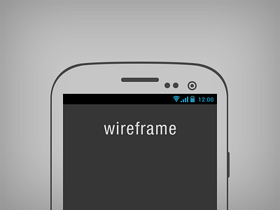 Galaxy S3 Wireframe