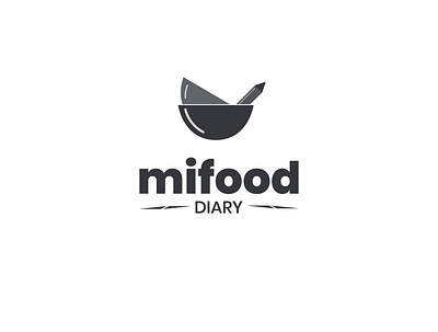 Mifood Logo adobe illustrator branding design diary food food blogger icon logo vector