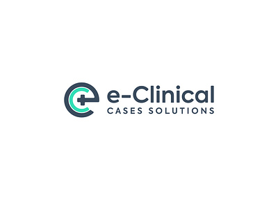 E-Clinical Cases Solutions branding design icon logo typography