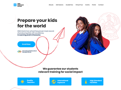 Modern School Landing Page