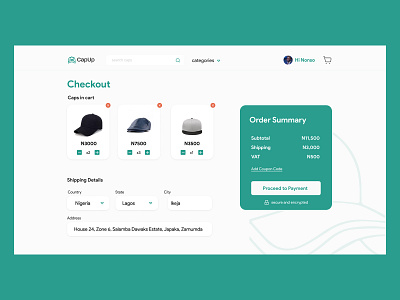 Modern Checkout page adobe illustrator check out ecommerce figma ui ux vector